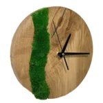 Ronde Massieve Eiken Klok met Mos