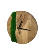 Ronde Massieve Eiken Klok met Mos