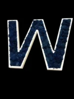 Houten Letters met Mos