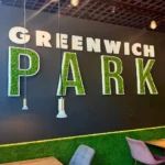 Houten letters met LED en echt mos