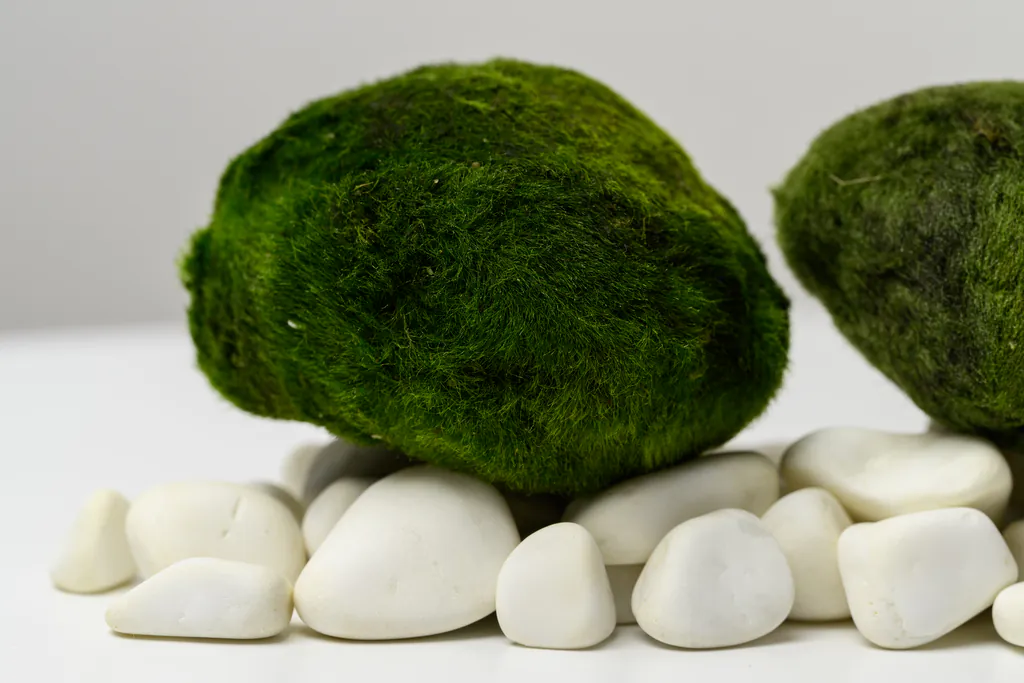 Moss Ball foto (5) Marimo Mosbal 7-10 cm (XXL) - Aegagropila linnaei