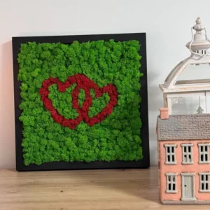 Moshart – Romantische Wanddecoratie van Mos