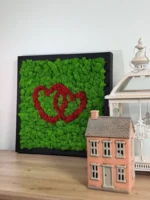 Moshart – Romantische Wanddecoratie van Mos