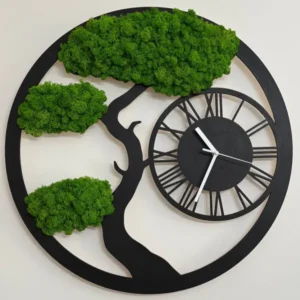 Eco-klok Boom met Rendiermos