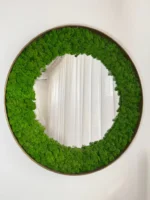 Ronde spiegel met rendiermos – Nature Edition