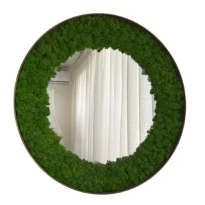 Ronde spiegel met rendiermos – Nature Edition