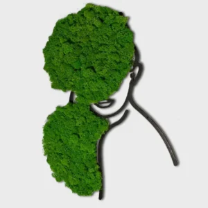 Vrouwenportret met mos – De verborgen schoonheid