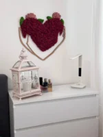 Mos schilderij Hart – Omhelzing van de natuur