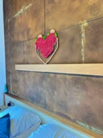 Mos schilderij Hart – Omhelzing van de natuur