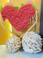 Mos schilderij Hart – Omhelzing van de natuur