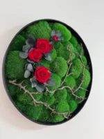 Mosdecoratie met Rozen en Takken