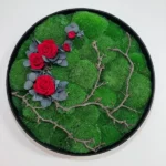 Mosdecoratie met Rozen en Takken