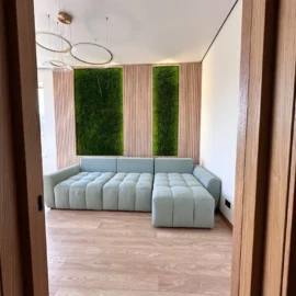 Moswand - Moospaneel met platenmos