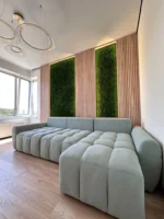 Moswand - Moospaneel met platenmos