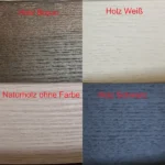 Kleur van het houten frame